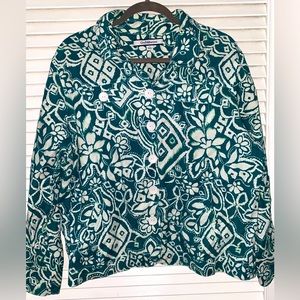 XL Printed Croft and Barrow ladies Canvas Jacket